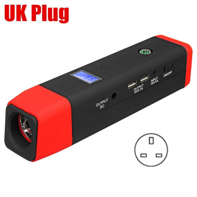99800mAh 12V 2USB Start Best 1000A Peaks Current Car Jump Starter Starting Power Bank Auto Battery Portable Pack Booster