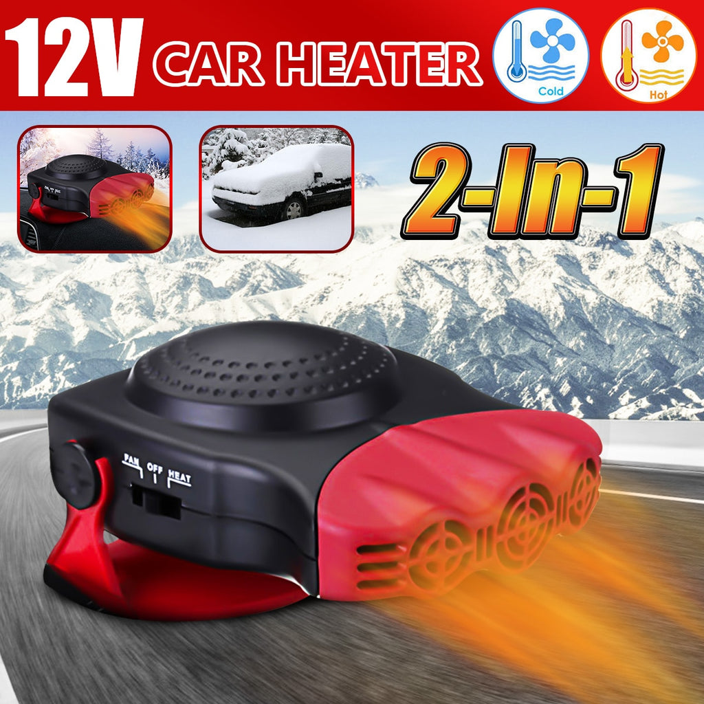 150W Protable Auto Car Heater Heating Cooling Fan Windscreen Window Demister DEFROSTER Driving Defroster Demister 12V